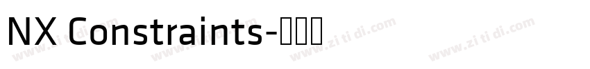 NX Constraints字体转换